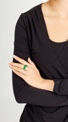 The Kelly Green Wavy Band