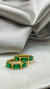 The Emerald Hex Earring